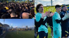 Los hinchas del AEL Limassol del 'Memo' Ochoa apoyan al equipo