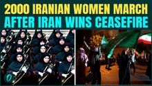 Iran BREAKING: 2,000 Armed Iranian Women March With Rifles After U.S. Ceasefire Deal | VIDEO