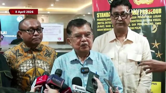 Jusuf Kalla Datangi Bareskrim Laporkan Rismon Sianipar