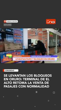 Se levantan los bloqueos en Oruro: terminal de el alto retoma la venta de pasajes con normalidad