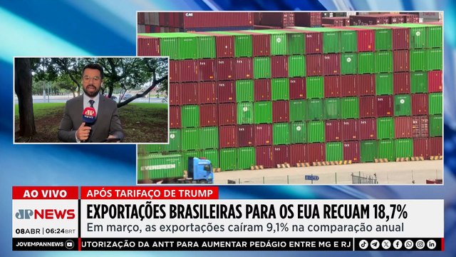 Exportações brasileiras para os EUA recuam 18,7%
