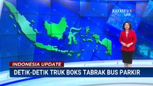 Truk Boks Tabrak Bus Parkir, Satu Orang Tewas | INDONESIA UPDATE