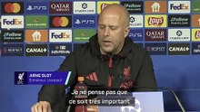 Slot : "Si on refait les mêmes 20 minutes qu'à City, on va encore en prendre 4..."