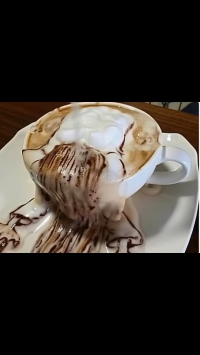 The coffee cup which comes with a cookie monster! #hellskitchen #cappuccino