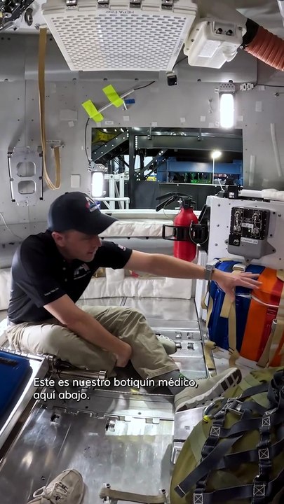 Un recorrido por la nave Orion con la tripulación de Artemis II