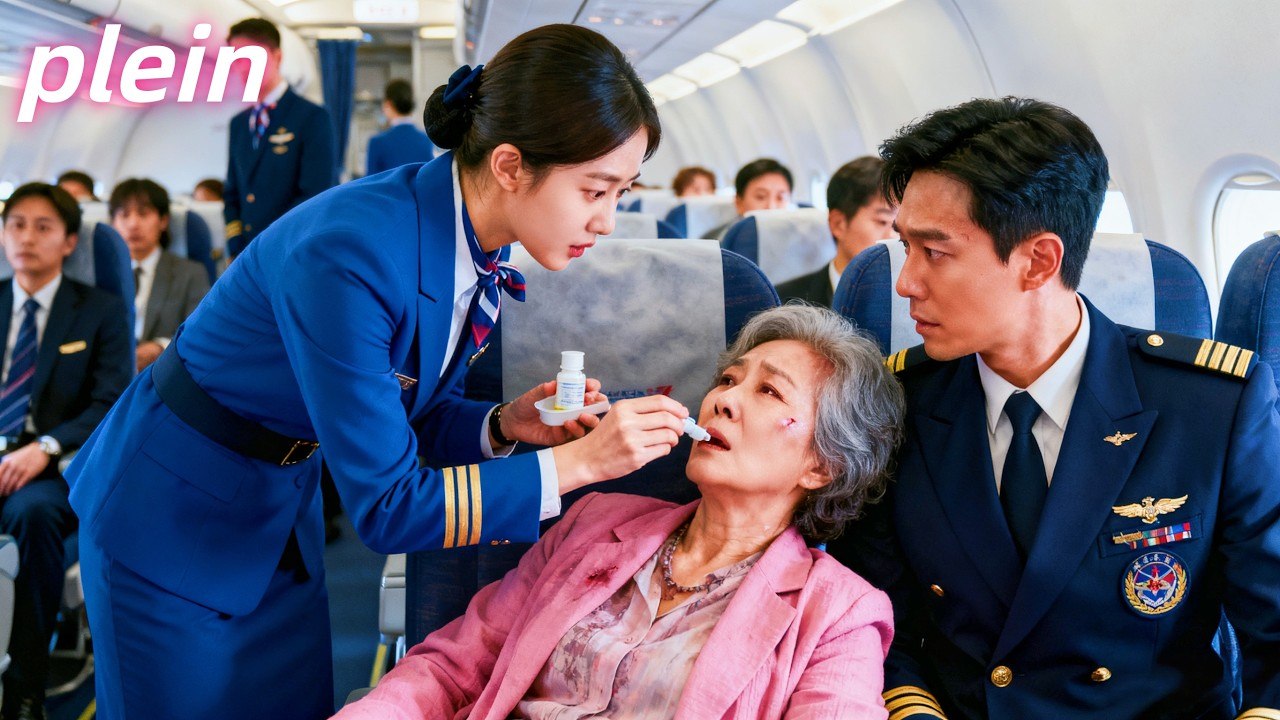 Crash d'avion fille sauve tout le monde avec intelligence,PDG témoin, tombe amoureux d'elle#drame