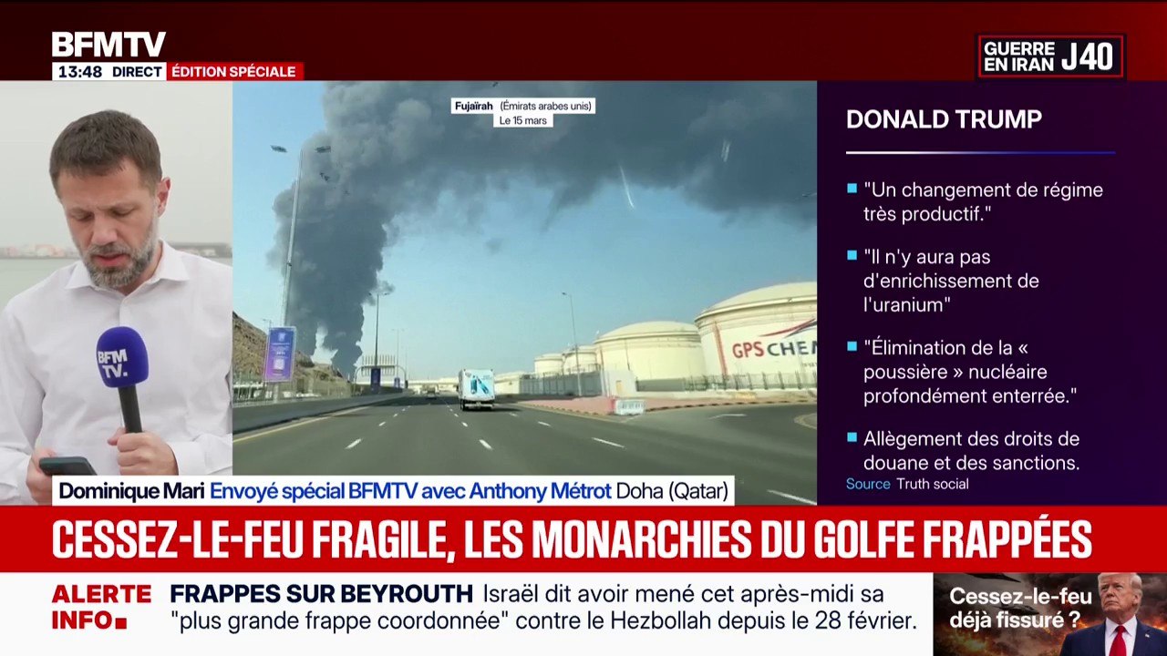 Guerre au Moyen-Orient: l'Iran indique avoir frappé le Koweït et les Émirats après des attaques contre ses installations pétrolières