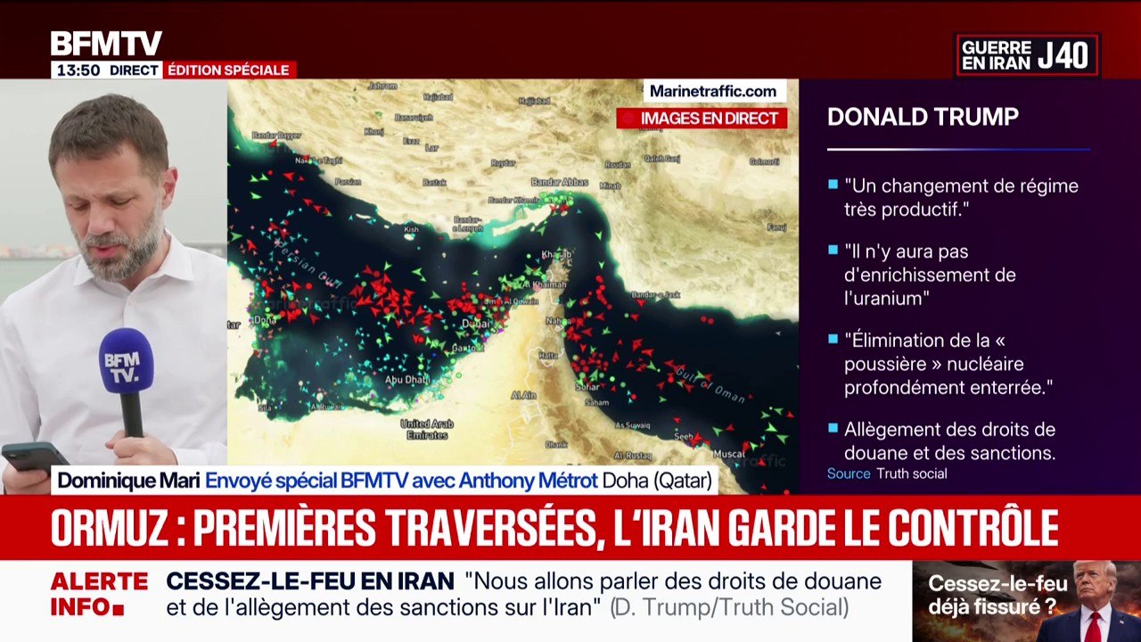 Guerre en Iran: des premières traversées du détroit d'Ormuz ont eu lieu depuis l'accord de cessez-le-feu