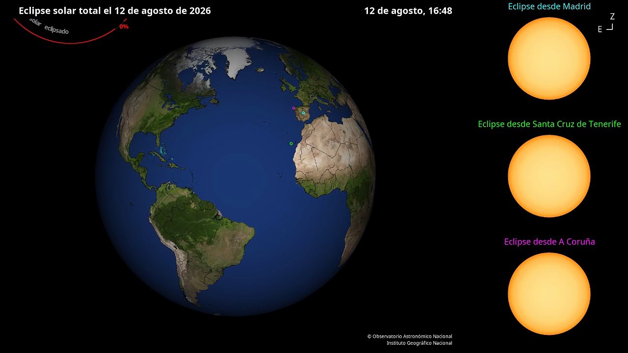 El eclipse total del día 12 de agosto