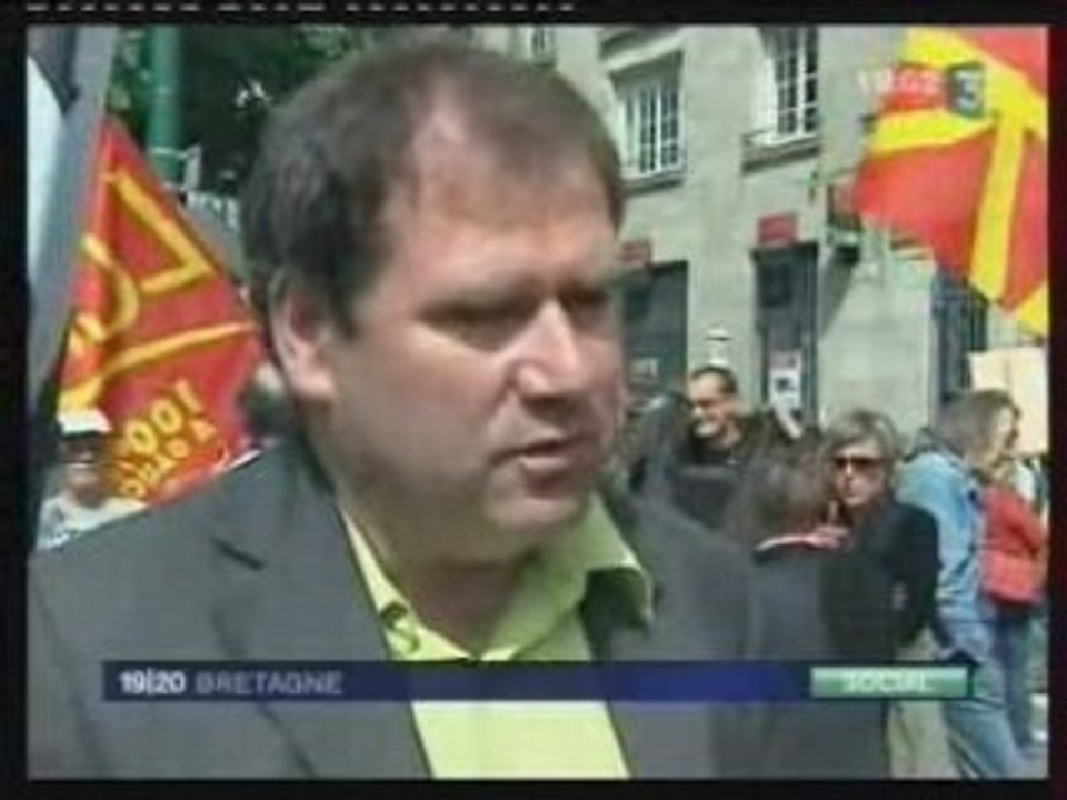 Carhaix, Bretagne, se révolte pour son hopital 7 juin 2008