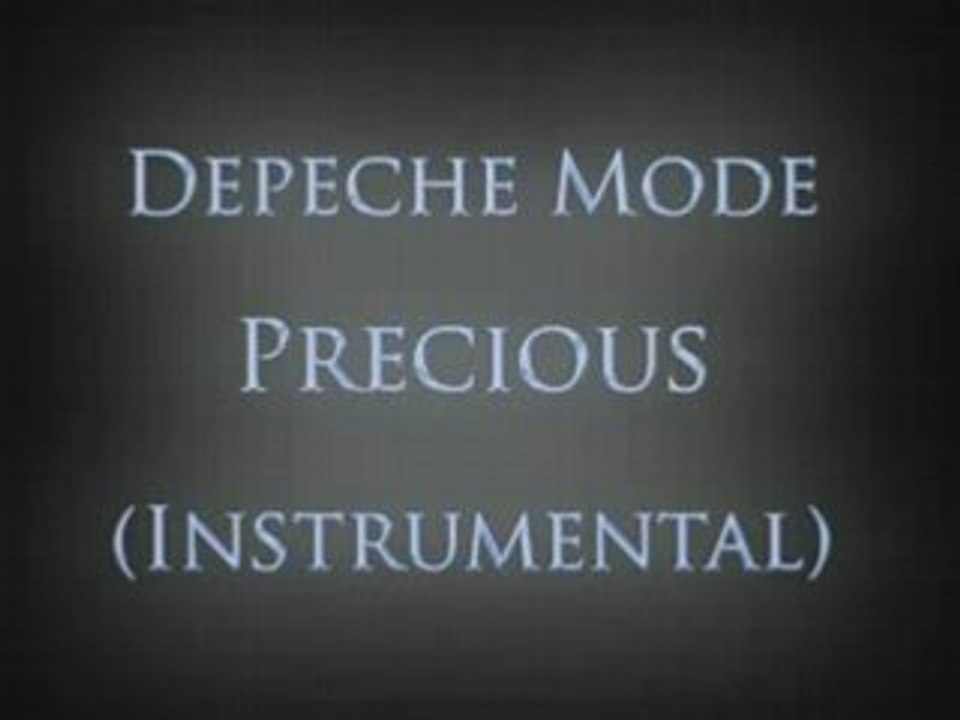 Depeche Mode Precious Instrumental