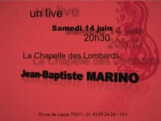 Jean-Baptiste Marino en Concert
