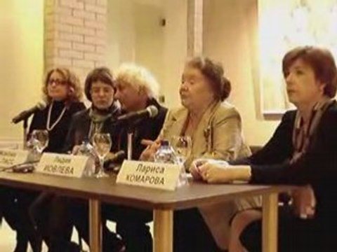 State Tretiakov, G. de Pass, confér.Presse, Lidia Iyouleva