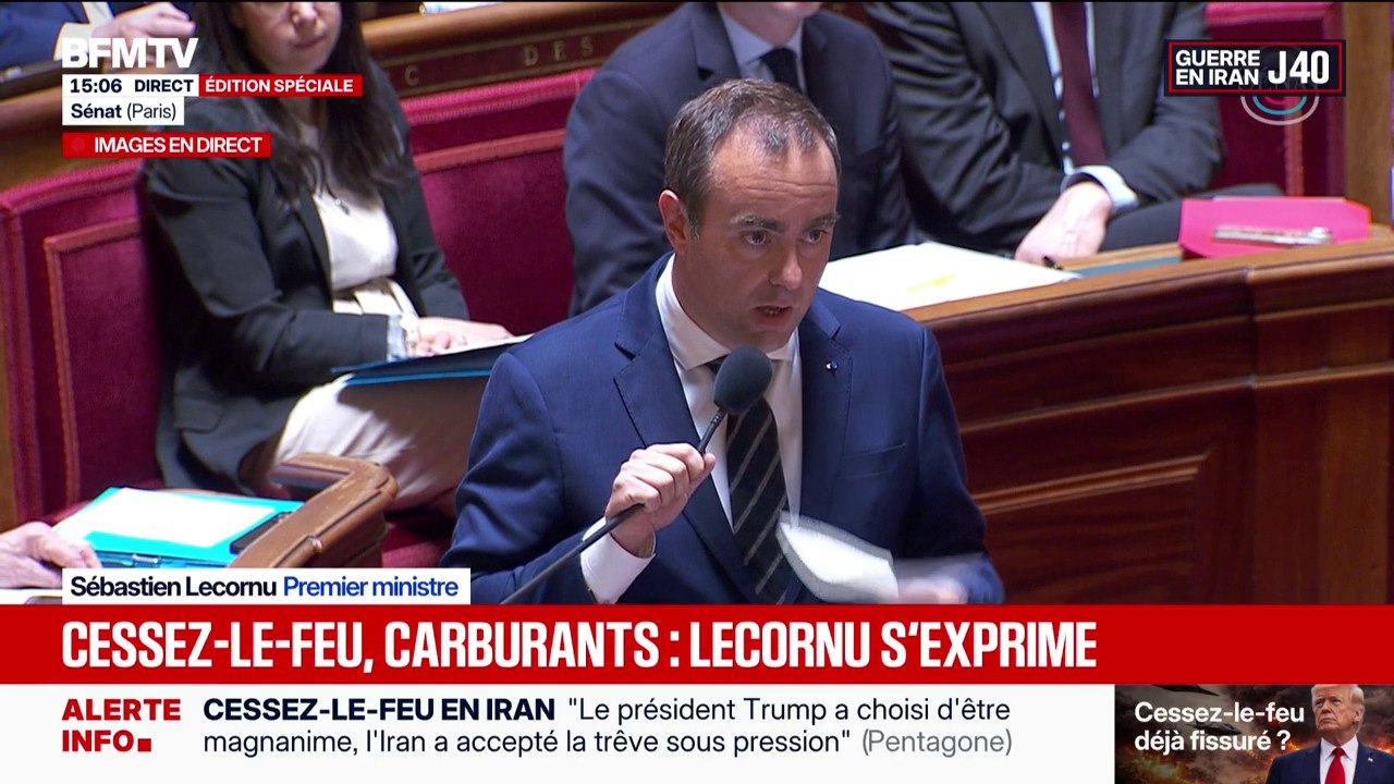 Guerre au Moyen-Orient: "Ce cessez-le-feu va dans le bon sens", affirme Sébastien Lecornu mais précise qu'il doit "concerner le Liban"