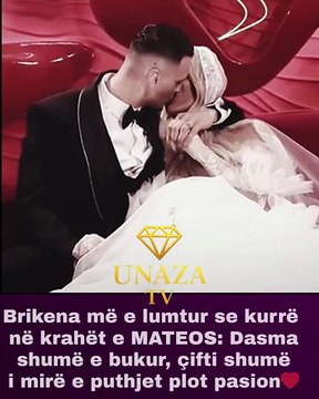 🔵Brikena më e lumtur se kurrë në krahët e MATEOS: Dasma shumë e bukur, çifti shumë i mirë e puthjet plot pasion❤