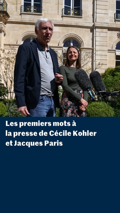 Cécile Kohler et Jacques Paris de retour en France : leurs premiers mots, de l’Elysée