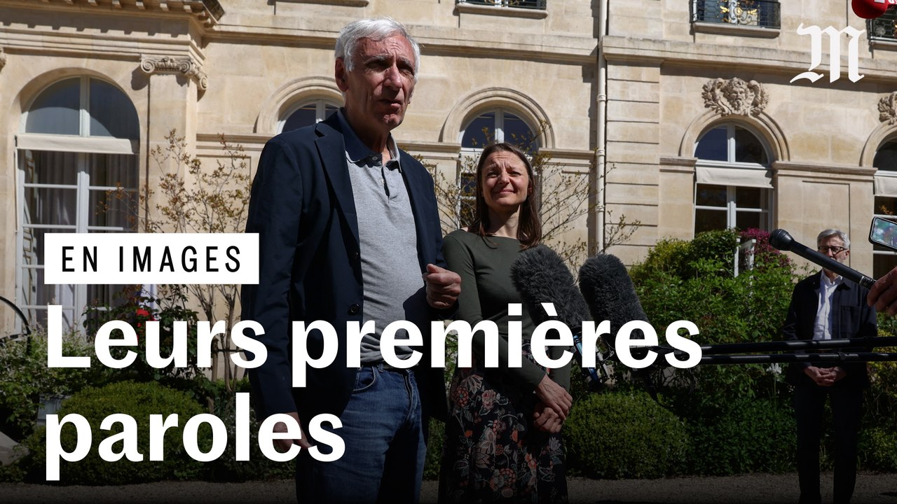 Cécile Kohler et Jacques Paris de retour en France : leurs premiers mots, de l’Elysée