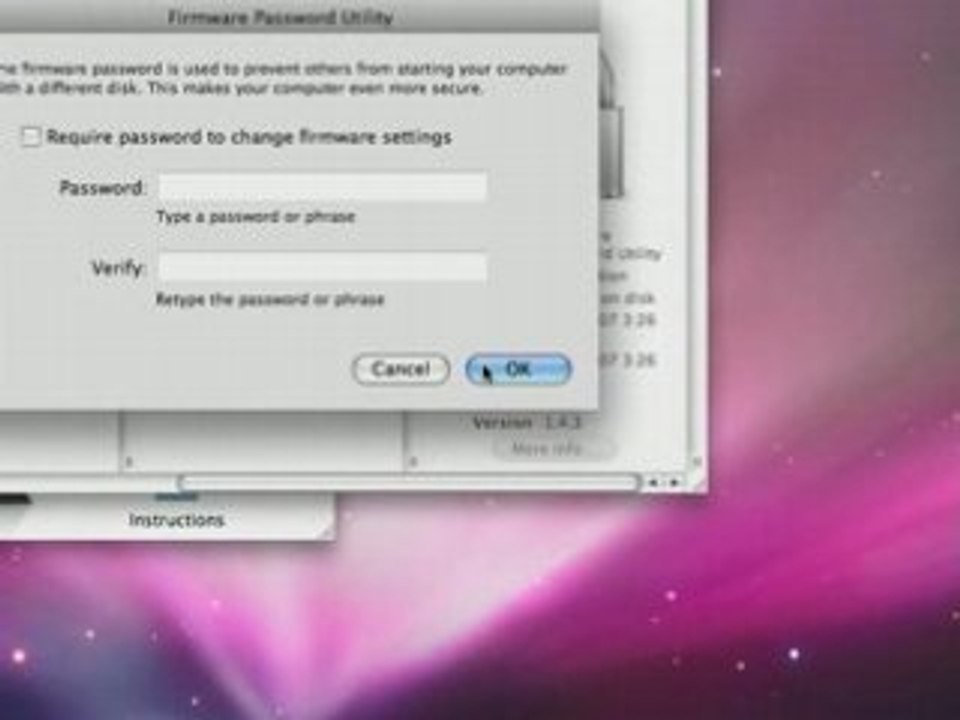 Setting up a Firmware Password for your Mac