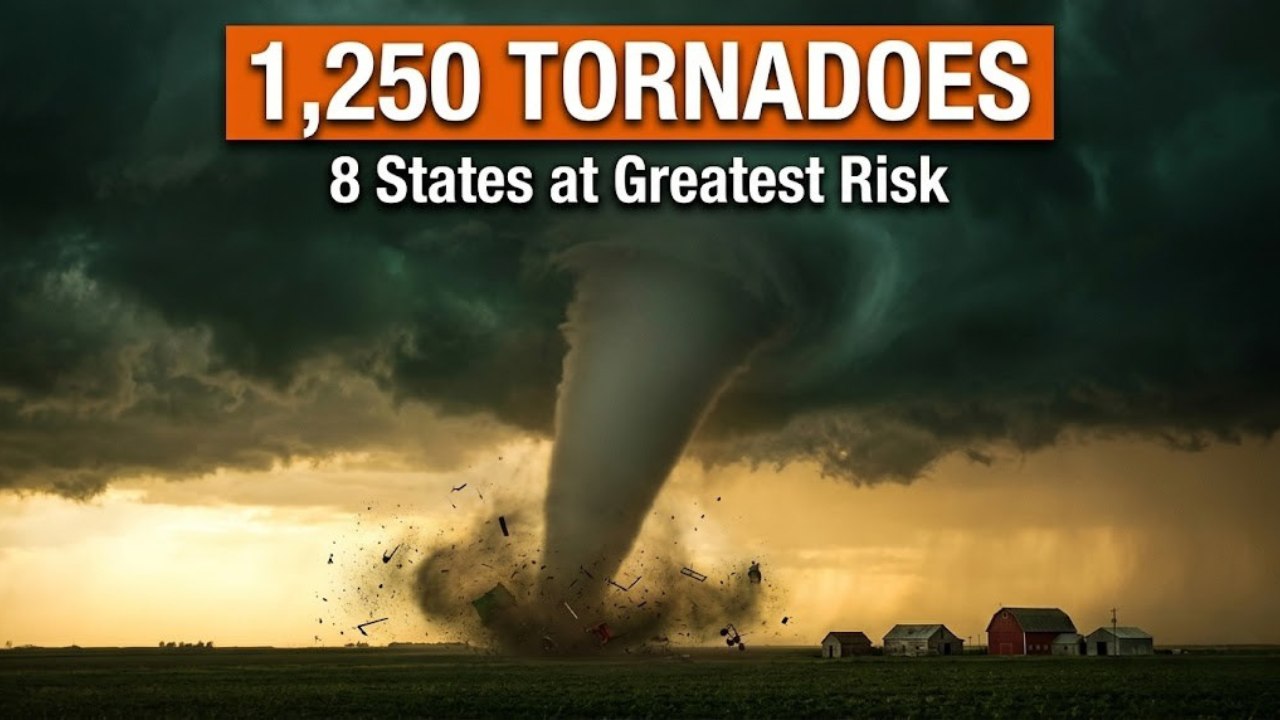 Upcoming Monster Tornado Season — 1,250 Twisters Expected to Hit 8 US States This Spring