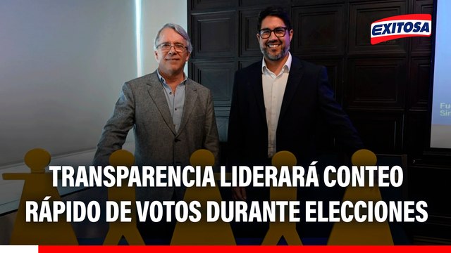 Transparencia liderará conteo rápido de votos durante elecciones generales
