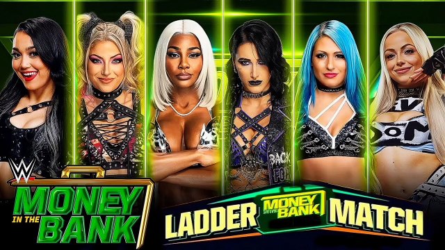 WWE Money In The Bank 2025 - Alexa Bliss vs Roxanne Perez vs Naomi vs Stephanie Vaquer vs Giulia vs Rhea Ripley (Women's Money In The Bank Ladder Match)
