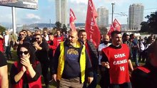 Mitinge DİSK Genel-İş'ten güçlü kortej: Meslek Fabrikası halkındır, gasp edilemez!