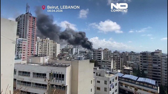 Raid aerei israeliani su Beirut, squadre di soccorso affrontano gli incendi