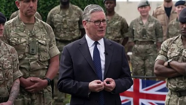 Starmer addresses troops during visit to the Gulf