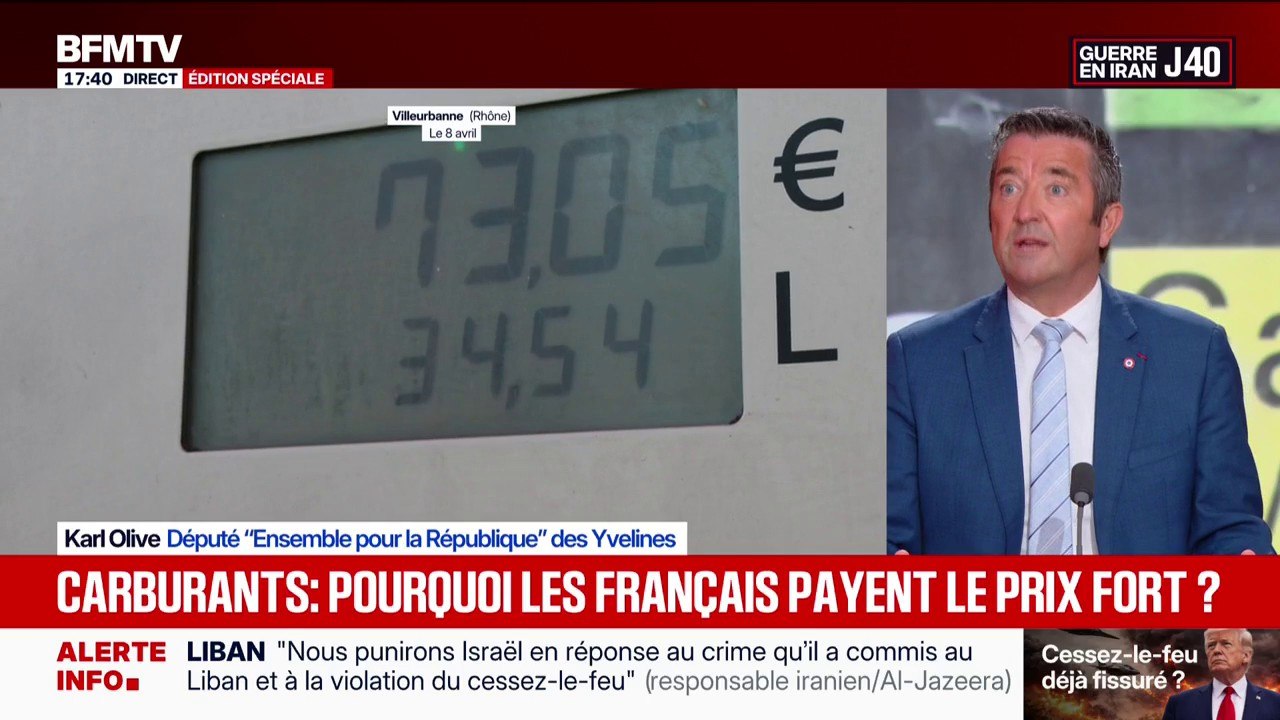 Prix du carburant: “On devrait être dans une solidarité nationale, parce que tout le monde est concerné”, affirme Karl Olive, député “Ensemble pour la République”