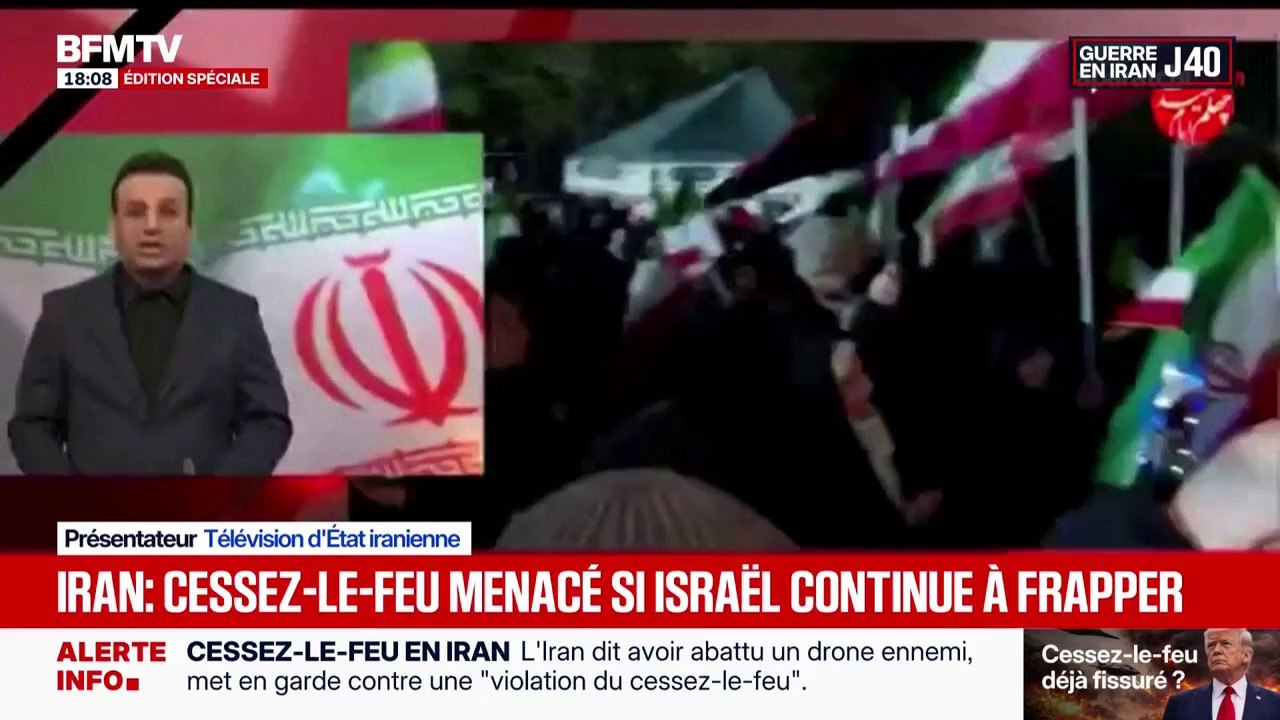 Cessez-le-feu en Iran: une trêve avec "le doigt sur la gâchette", d'après la télévision d'État iranienne