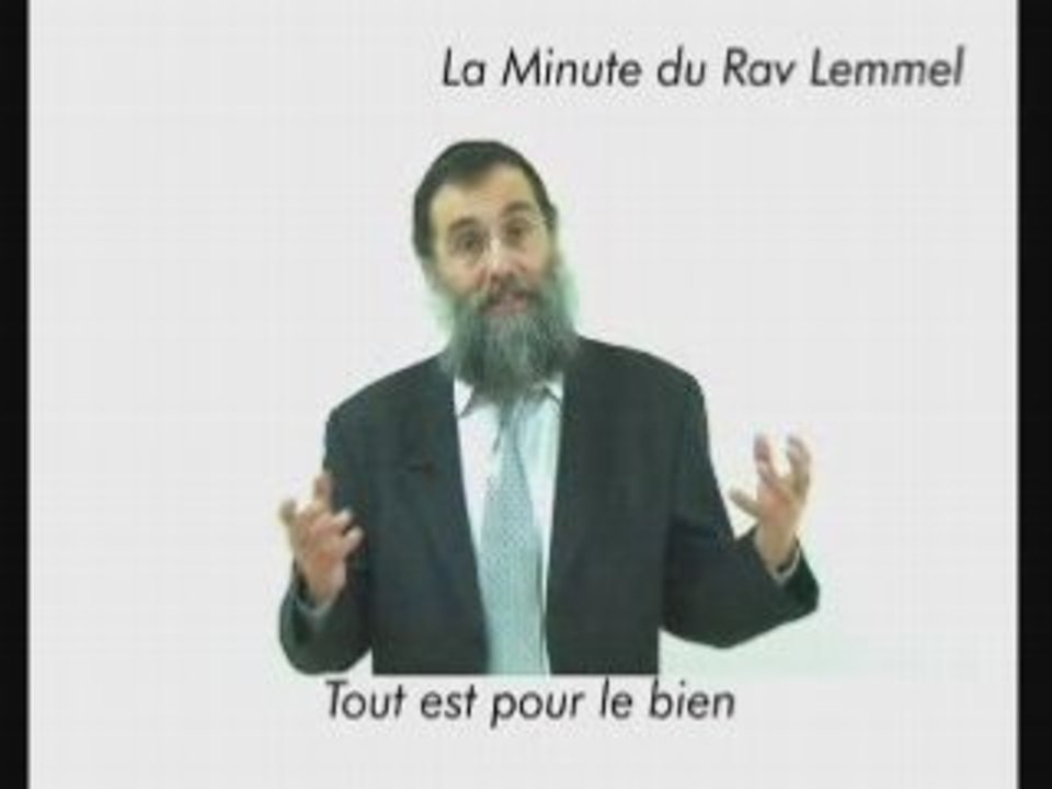 Tout est pour le bien