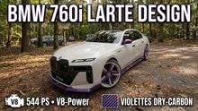 BMW 7er (G70/760i) mit violettem Carbon-Bodykit von LARTE Design