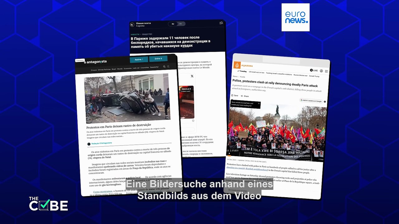 Ausschreitungen in paris? social-media video sorgt für verwirrung