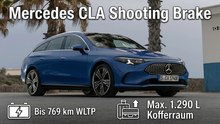 Mercedes CLA 250+ Shooting Brake mit EQ Technology Sheer Blue vorgestellt