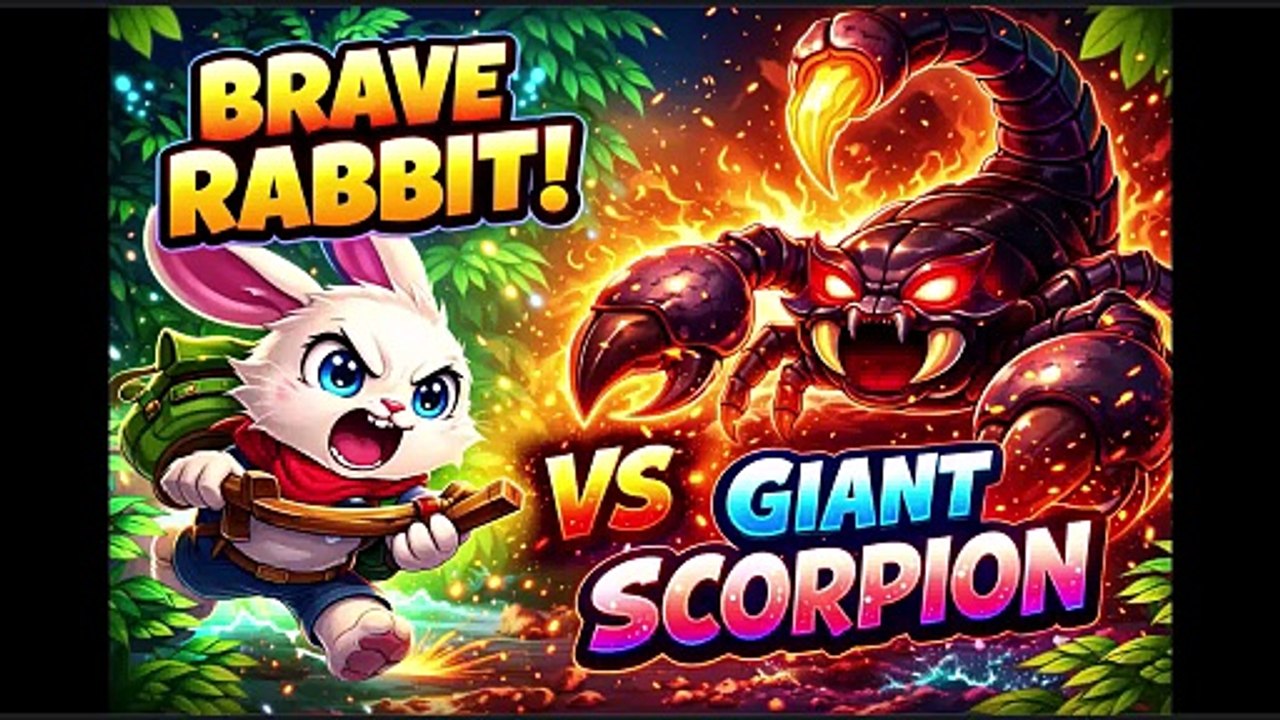 Brave Rabbit Saves Jungle 🐇| 🦂 Giant Scorpion Battle