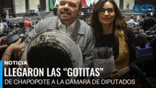 Llegan las "gotitas" de chapopote a la cámara de diputados