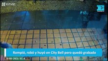 Rompió, robó y huyó en City Bell pero quedó grabado