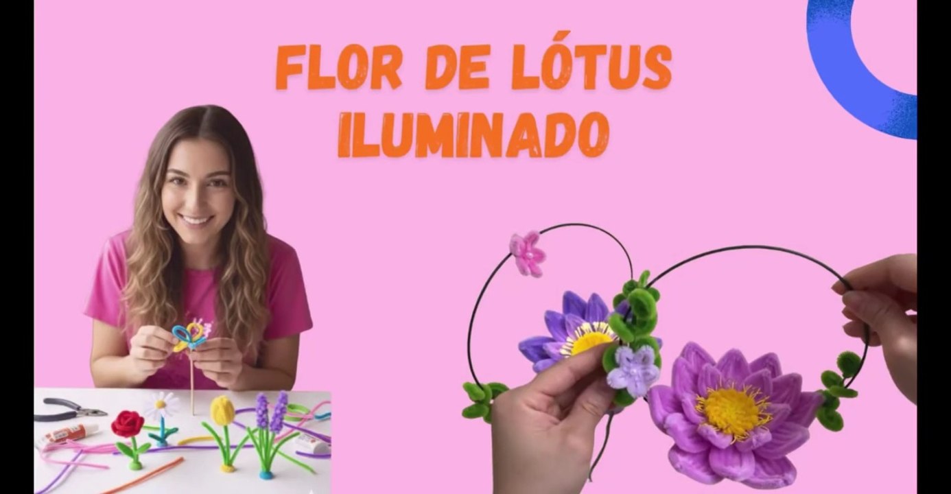 flor de lotus iluminada