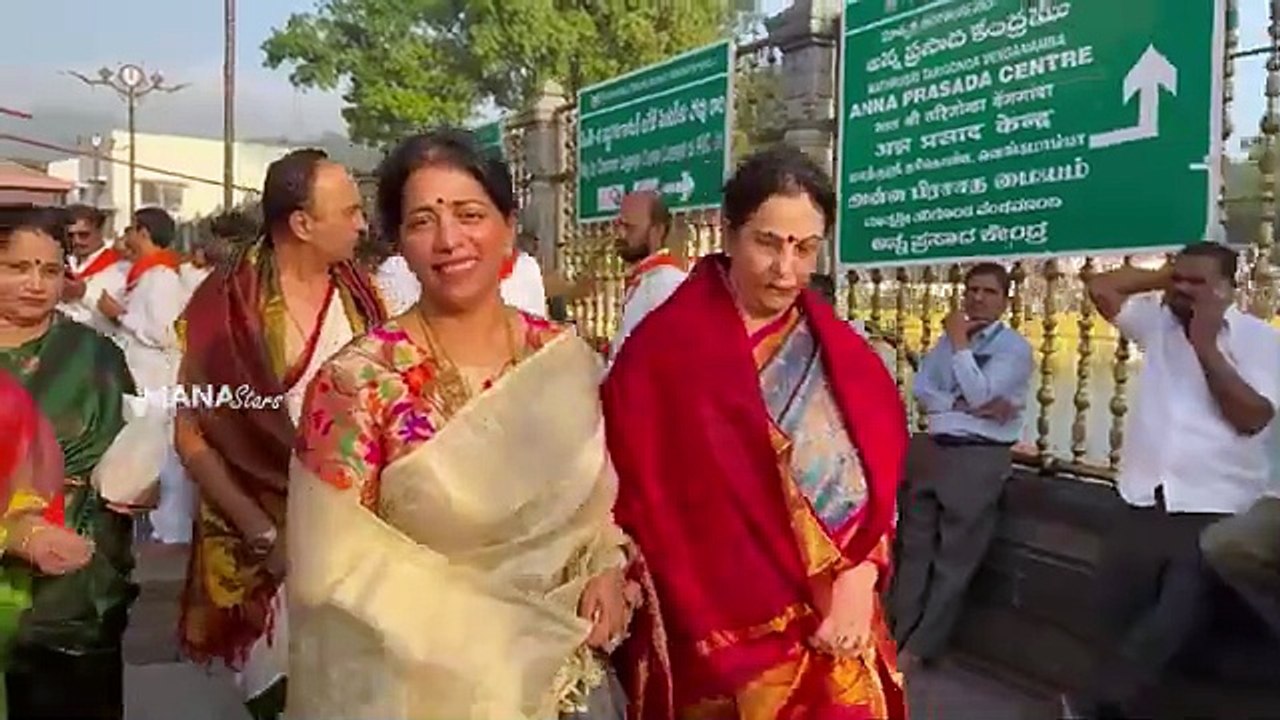 Senior Actress Geetha Visuals @ Tirumala