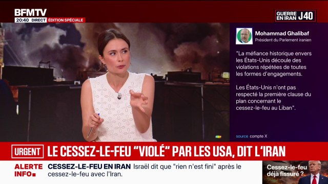 “Les États-Unis n’ont pas respecté la première clause du plan concernant le cessez-le-feu au Liban”, affirme Mohammad Ghalibaf, président du Parlement iranien