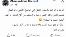 وفاة والد فنان شمس الدين باش