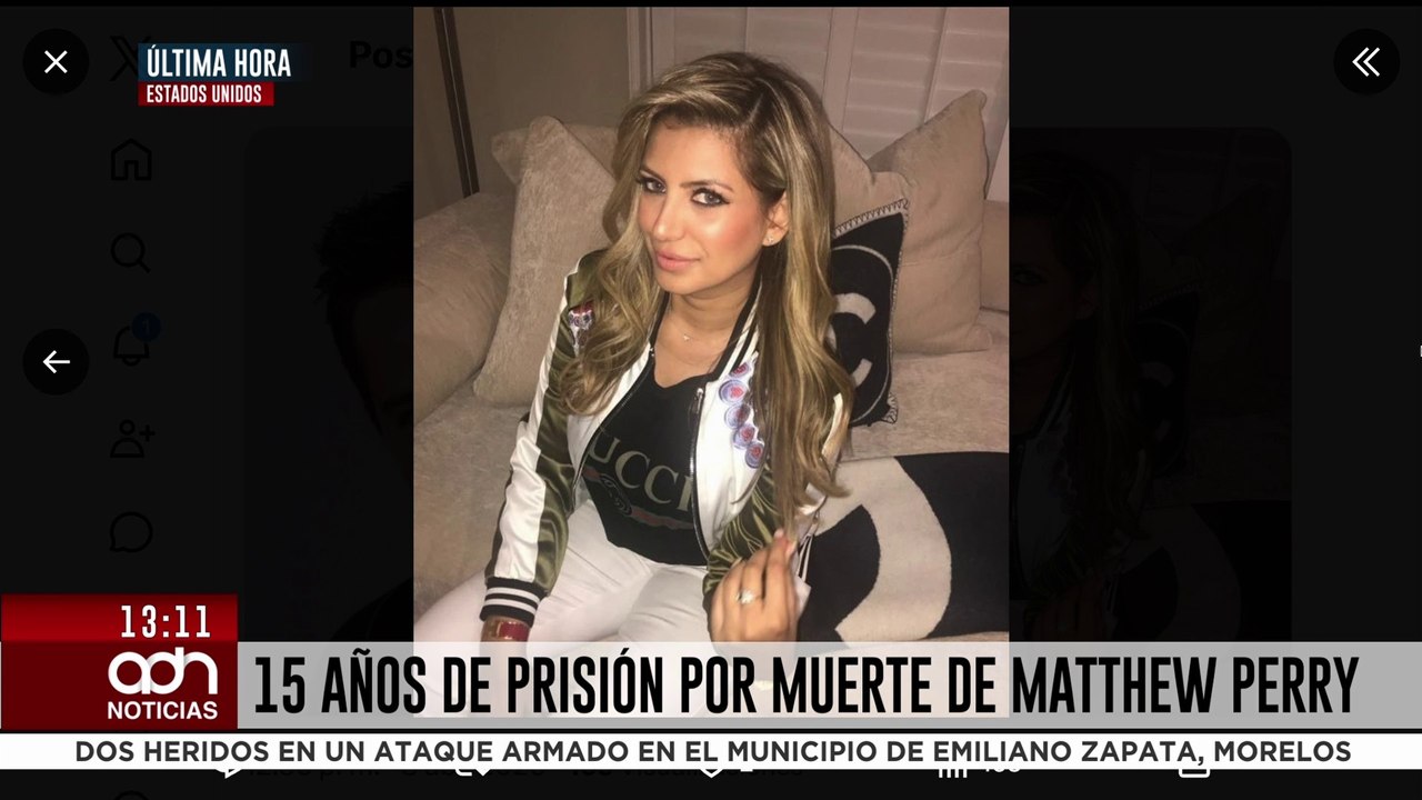 🚨¡Última Hora! Condenan a 15 años a Jasveen Sangha por caso ligado a la muerte de Matthew Perry