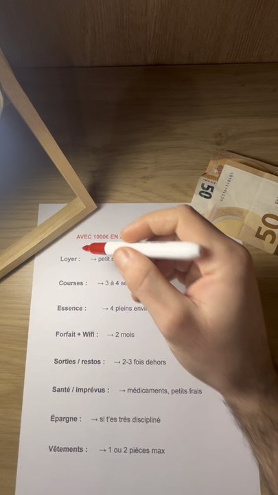 Avec 1000€ en 2026 en France tu peux…