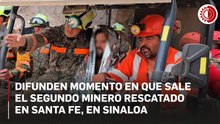 Rescatan a segundo minero tras 14 días atrapado en Santa Fe, en Sinaloa