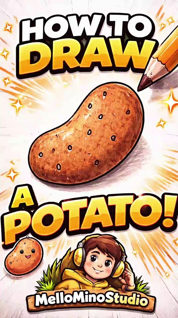 How To Draw A Cute Potato Step By Step Food Pop Culture