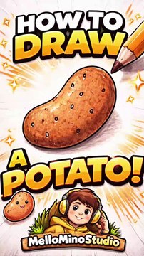How to Draw a Potato 🥔 So Satisfying! ASMR Art #ShortsThis is the most satisfying potato drawing you’ll watch today! 🥔✨ Learn how to draw a simple potato step-by-step with relaxing ASMR sketching sounds that will keep you hooked till the end! Perfect f