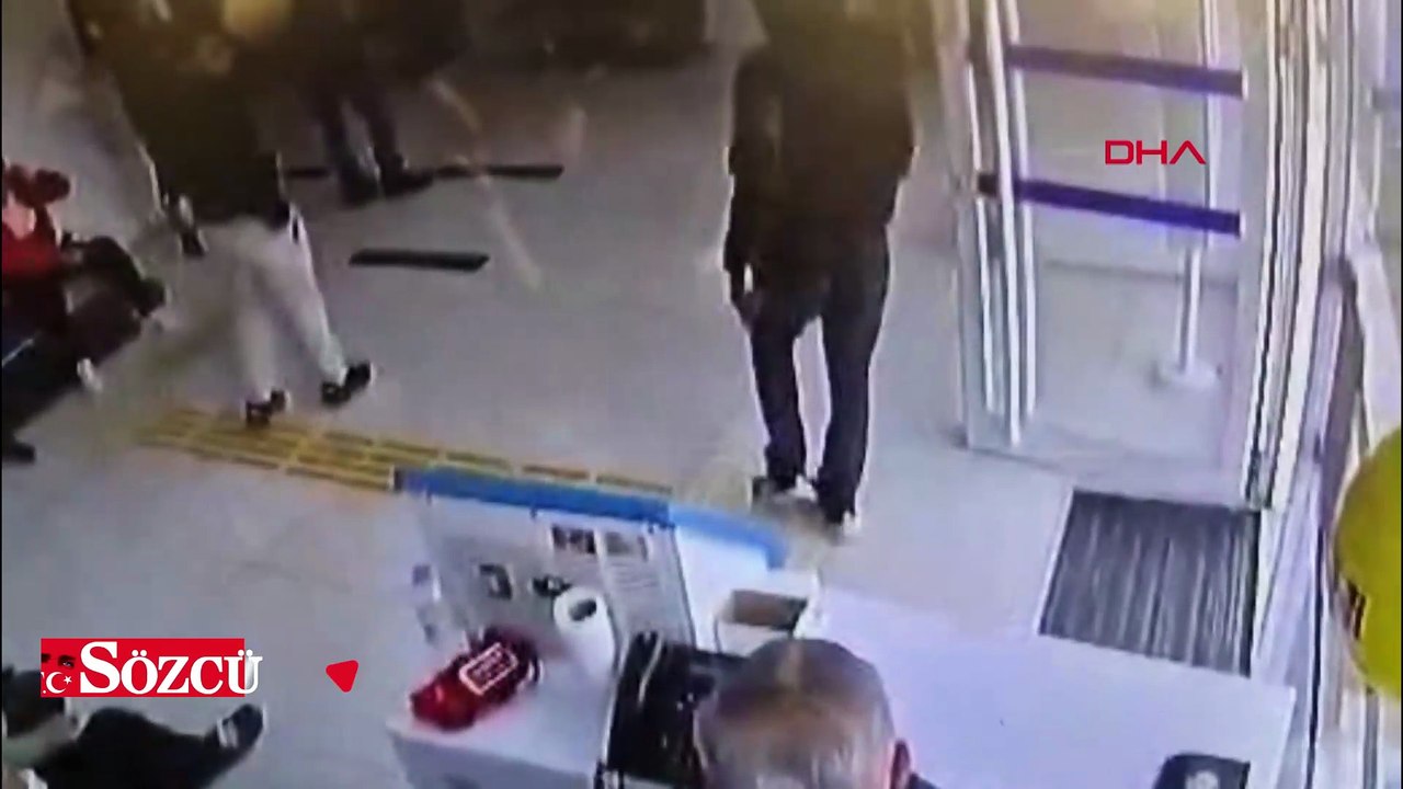 Satırla banka soymaya çalışan kar maskeli şüpheli, kaçarken yakalandı