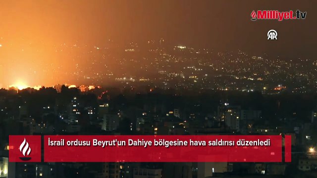 İsrail ordusu Beyrut'un Dahiye bölgesine hava saldırısı düzenledi