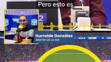 Iturralde González, sobre el penalti por mano de Pubill tras el saque de Musso: "Es un error técnico gravísimo"