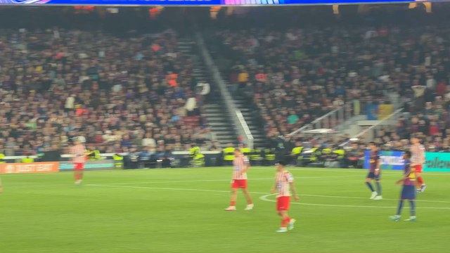 La reacción de Lamine al pitido final